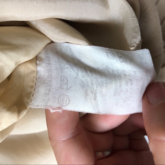 Valentino Vintage Tan Fitted Mini Dress Size 8 - Picture 15 of 15